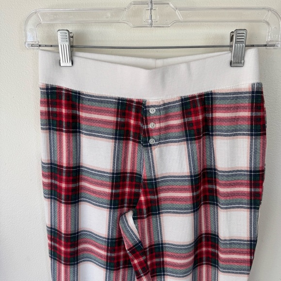 Stars above plaid thermal long John pajama set size XS - Picture 6 of 8
